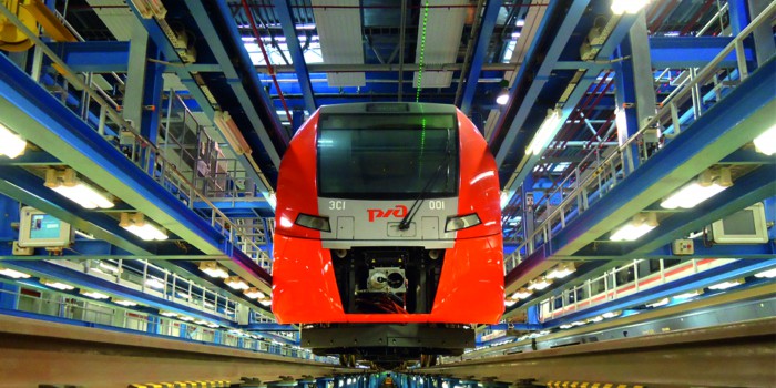 Depósito de locomotoras para el mantenimiento técnico de los trenes eléctricos «Desiro»